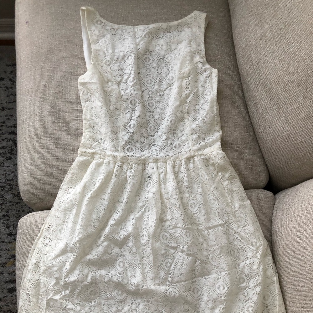 White/beige dress